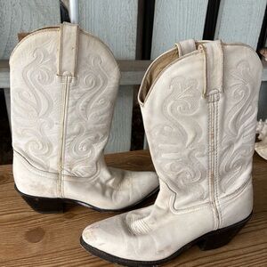 Durango Ivory Heeled Cowboy Boots